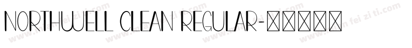 Northwell Clean Regular字体转换